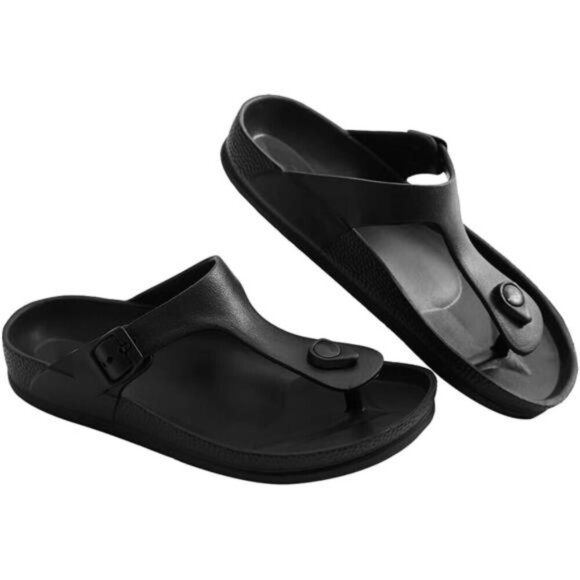 Waterproof EVA Flip Flops Adjustable Sandals Mens Womens Lightweight Beach Shoe - Picture 6 of 8